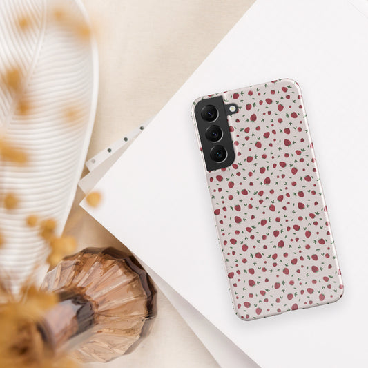 Pink Phone Case for Samsung | Strawberry Paws